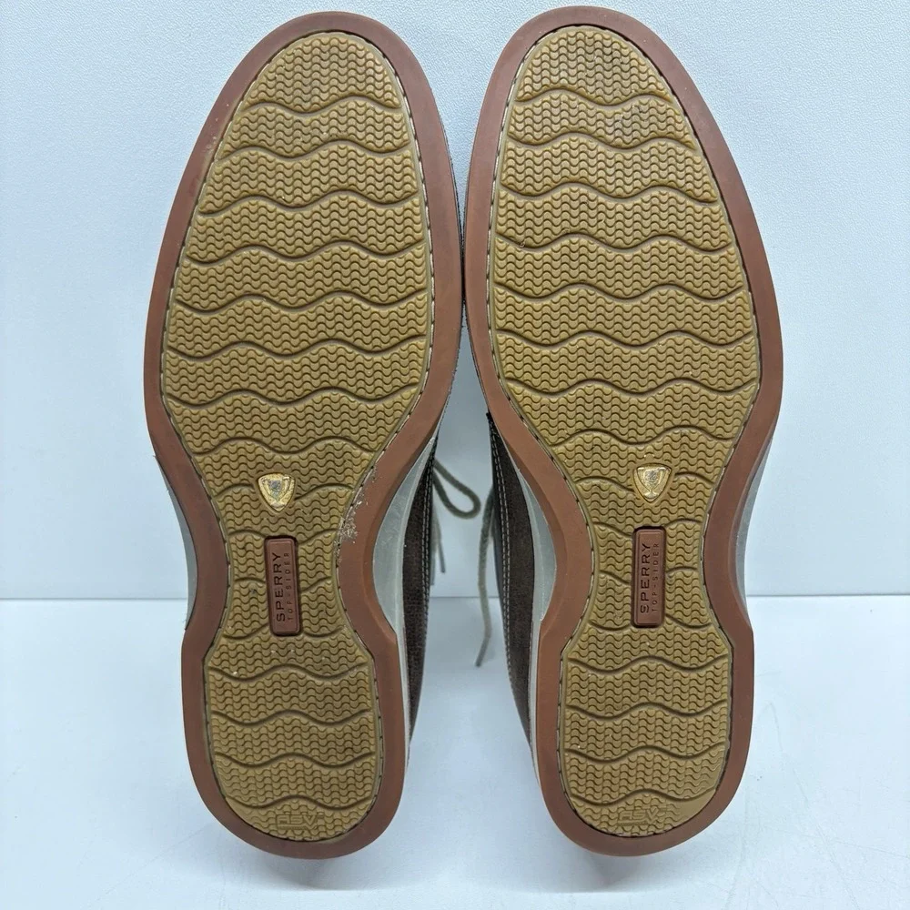 Sperry Gold Cup Men's 12M Brown Leather Plain Toe Oxford Dress Casual Shoes